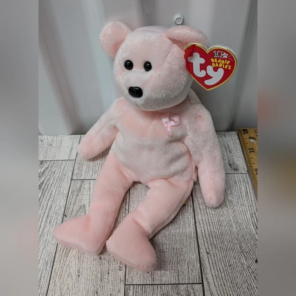 Ty Cure Light Pink Plush Bear